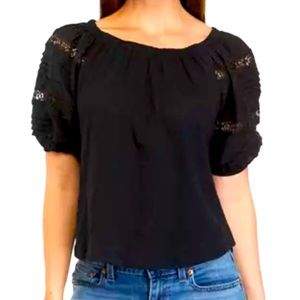 LOFT Puff Short Sleeve Blouse Size LP